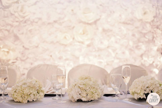 Artsy Chanel Inspirated Handmade Paper Flower Wedding Backdrop