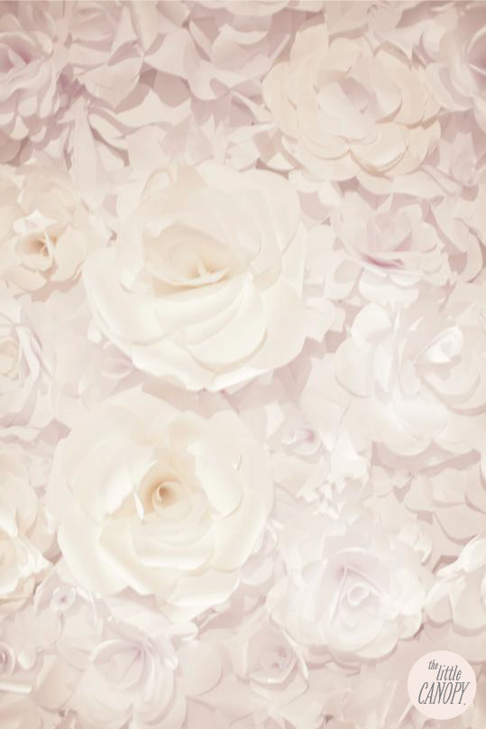 Artsy Chanel Inspirated Handmade Paper Flower Wedding Backdrop