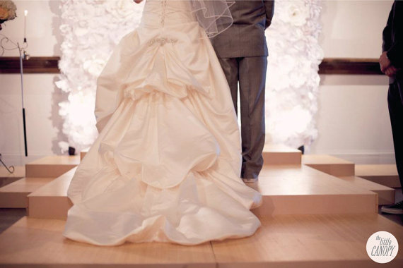 Artsy Chanel Inspired Handmade Paper Flower Wedding Backdrop