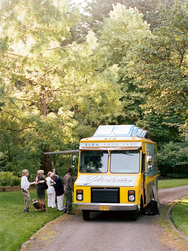 artsy wedding idea food truck wedding