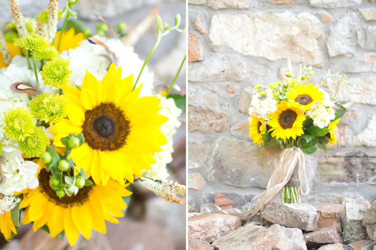 Artsy Vintage Rustic Sunflower Wedding Inspiration