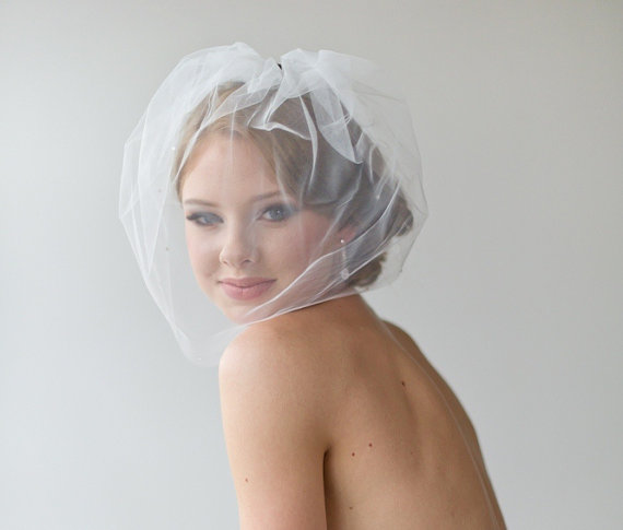 Romantic Handmade Wedding Birdcage Veil Blusher