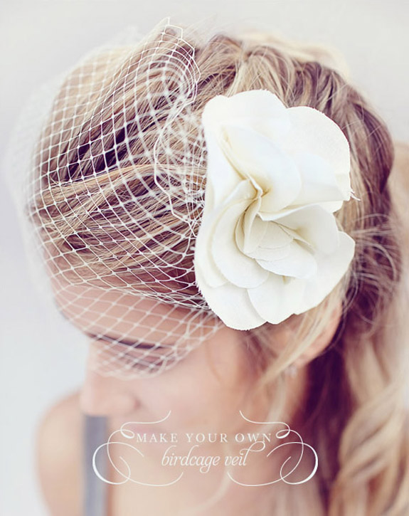 tutorial on how to make your own artsy diy birdcage veil